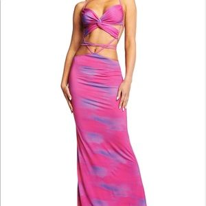 IAMGIA KARLIE -CLOUD PRINT DRESS